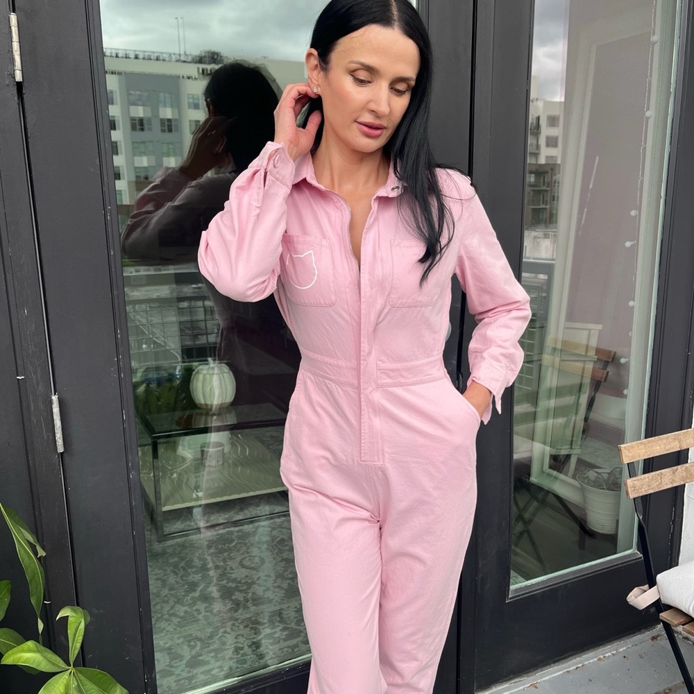 Elegant Pink Women's Jumpsuit